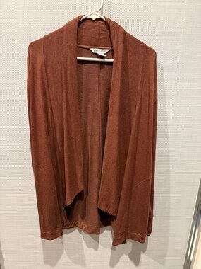 Open-Front Cardigan Sweater - Brown